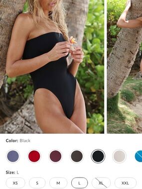 Free People Toast Signature One-Piece Swimsuit in Black